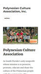 Mobile Screenshot of polynesiancultureassociation.com