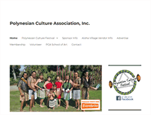 Tablet Screenshot of polynesiancultureassociation.com